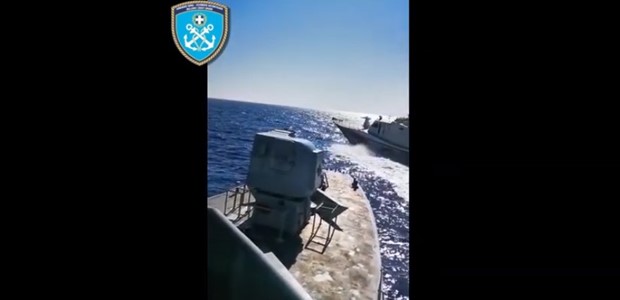 Τουρκική ακταιωρός παρενόχλησε σκάφος του λιμενικού (video)